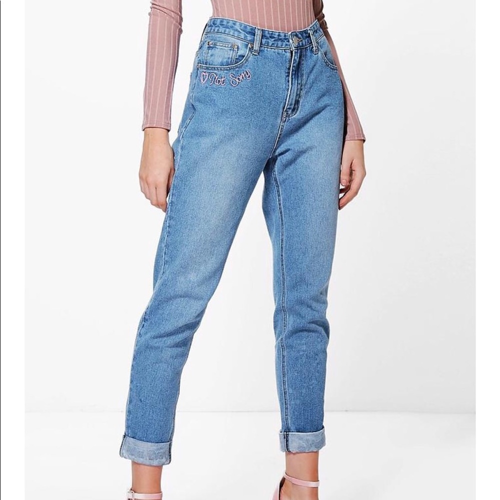 BOOHOO MOM JEANS